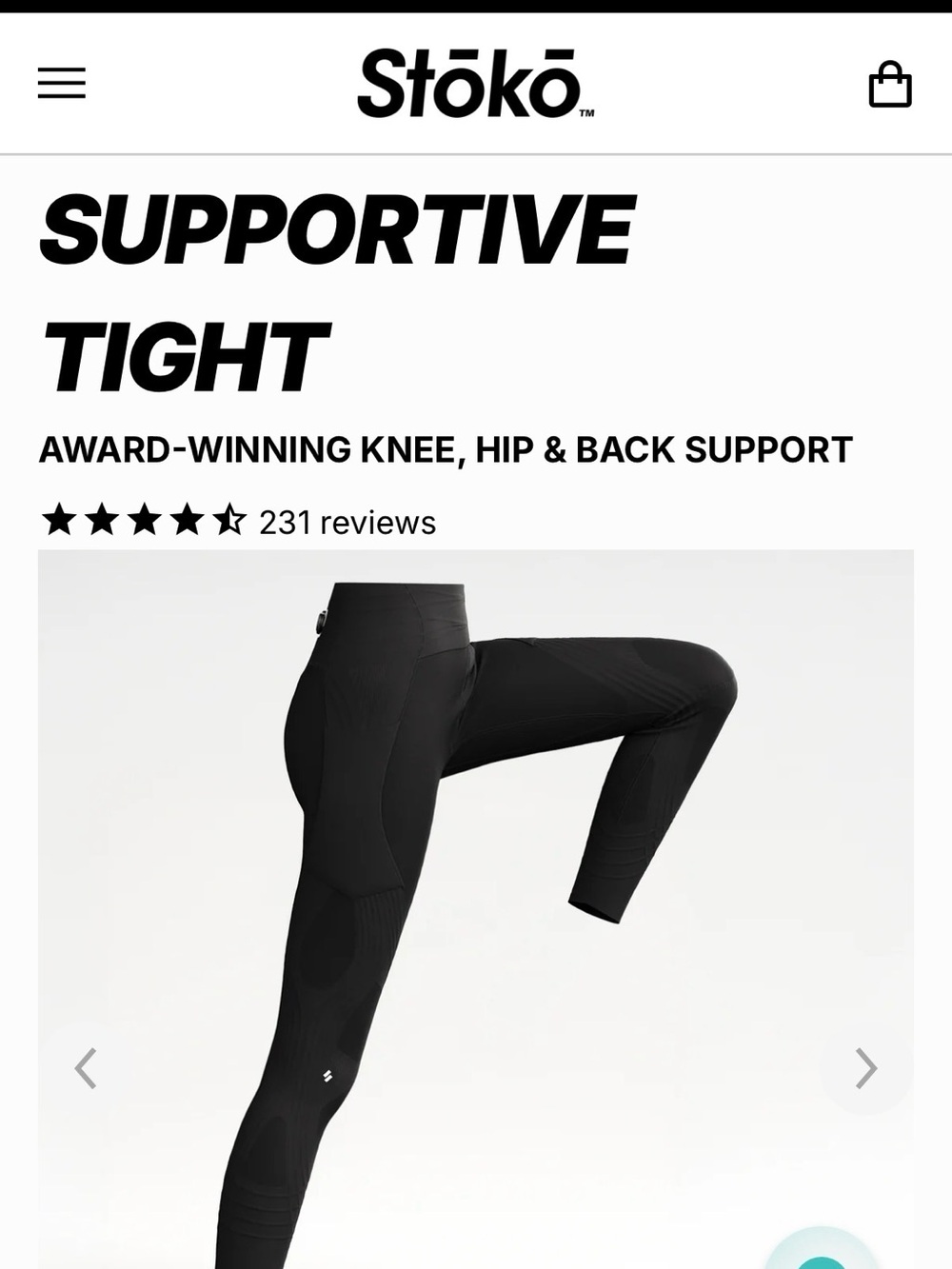Supportive Tight Leggings in Black